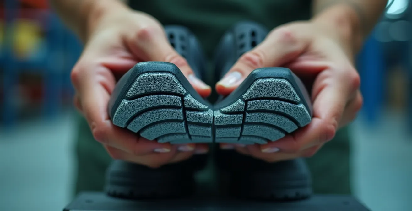 Analyse détaillée des composants ergonomiques d'une chaussure de sécurité